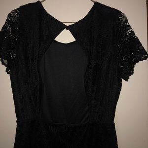 Black laced dress